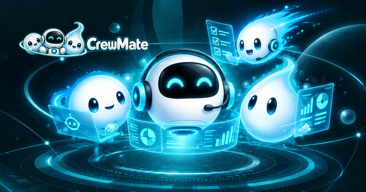 CrewMate's Supervisor and Crew Member characters at work